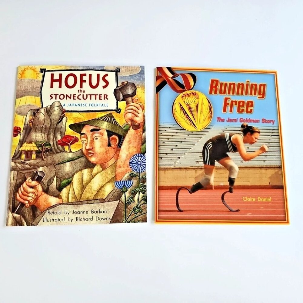 2 Rigby Literacy by Design Level Grade 3 Hofus The Stonecutter, Running Free NEW